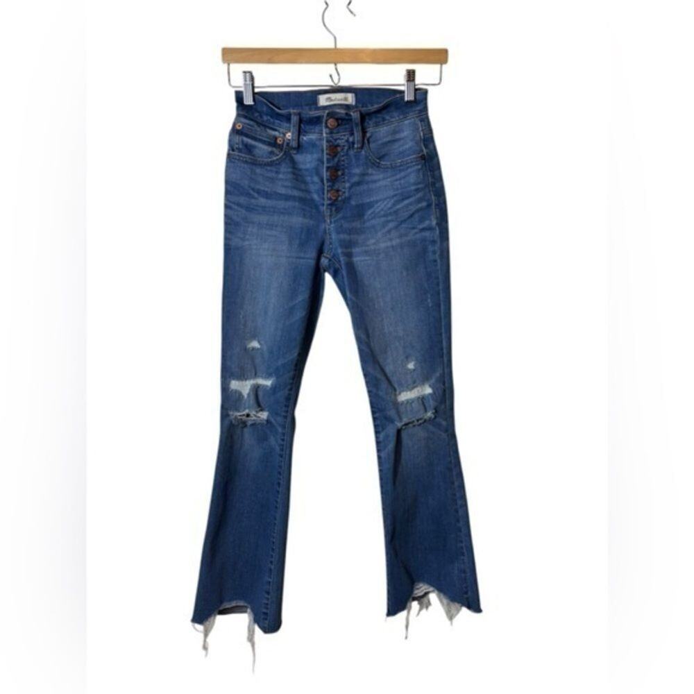 MADEWELL denim blue jeans cali demi boot 23